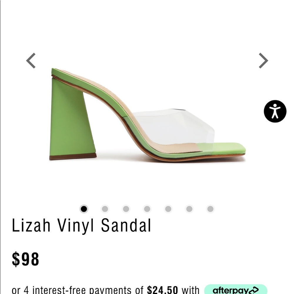 SCHUTZ LIZA LIME GREEN 8.5 NEW NEVER WORN IN BOX